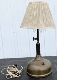 Converted Vintage Coleman Gas Burner Lamp - (S)
