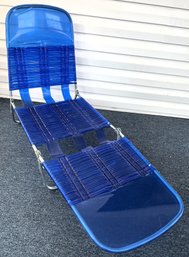 Blue Plastic Folding Lounge Chair - (BP)