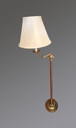 Brass Swinging Arm Floor Lamp