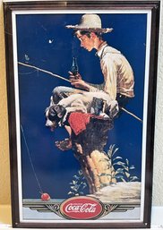 Vintage COCA COLA Norman Rockwell Tin Sign