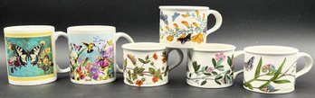 Pretty Floral & Butterfly Mugs - (FR)