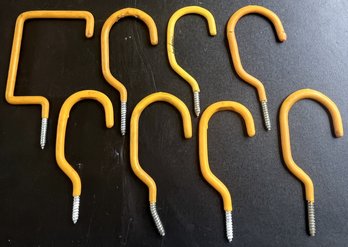 8 Coated Screw In Utility/bike Hooks - (G11)