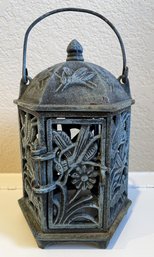 Metal Lantern With Bee Design