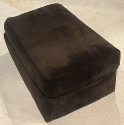 Brown Microfiber Ottoman