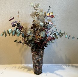 Fall Colors Vase With Arrangement