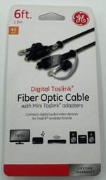 GE Digital Toslink Fiber Optic Cable - 6'- New In Box