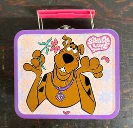 Vintage Collectable Metal Scooby-Doo I Love You Mini Lunchbox