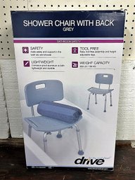 Shower Chair With Back - New In Box