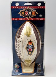 Green Bay Packers Vs Denver Broncos Super Bowl XXXII Commemorative Mini Football - New In Packaging