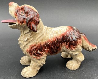 Vintage Cast Iron Dog Bank