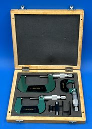 CEN-TECH Micrometer Set In Wood Case - (T16)