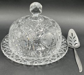 Stunning Cut Crystal Covered Cake Dish