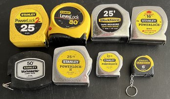 Lot Of 8 Tape Measures - (G)