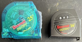 2 Starrett Digitape Digital Tape Measures - (G)