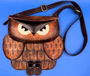 Owl Leather Purse - (KS)