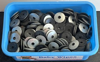 Lot Of 1' Diameter Rubber Back Metal Washers - (G)