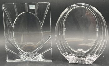 2 MIKASA Glass Picture Frames