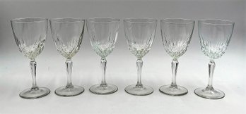 Vintage Cristal DArques Durand -Diamant Cradiamant Wine Glasses D14