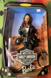 1998 Matte L Harley Davidson Barbie Doll New In Packaging - (B2)