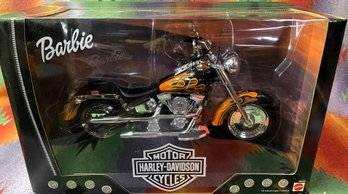 Barbie Harley Davidson Fat Boy Motorcycle Replica New In Box - (A5)