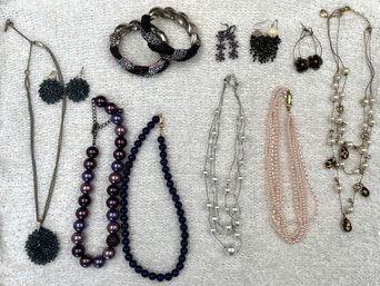 Vintage Cocktail Jewelry #9 Necklaces, Bracelets & Earrings - (KS)