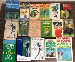 Book Bundle #6 - Golf Paperbacks Vintage  - 19 Books