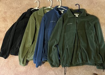 Lot Of 4 Columbia Fleece Men's Jackets - (MBRC)