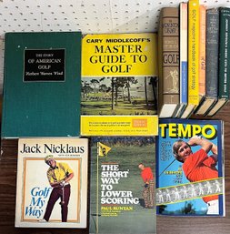 Book Bundle #11 - Golf Vintage (Oldest Is From The 1930s)  - 11 Books