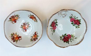 Vintage Hand Painted Porcelain Bowls D21