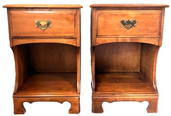 Set Of Solid Maple Night Stands BALLMAN-CUMMINGS FURNITURE CO. - (B2)