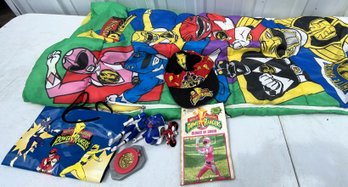 Assorted Power Ranger Toys Bundle With Sleeping Bag - (C1)