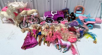 Assorted Barbie Doll Bundle With Accessories - (C1)