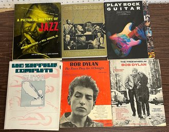 Book Bundle #30 - Jazz / Led Zeppelin / Bob Dylan - 6 Books