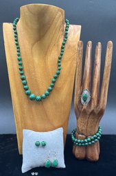 Beautiful Malachite Jewelry Bundle #5