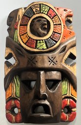 Wood Mayan Mask Decor - (FR)