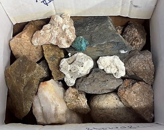 Box Of Rocks #2 (Has Malachite , Magnesite And More)