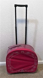 Pink Rolling Kids Suitcase Carry On