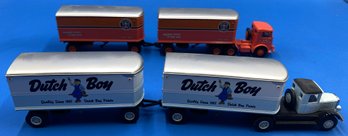 2 Vintage American Highway Legends Southern Pacific & Mack Dutch Boy Semi Trailers - (TR2)