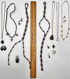 Costume Jewelry Bundle With Hematite And Other Stones J23