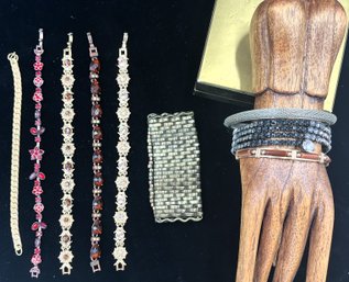 Vintage Cocktail Jewelry #27 Bracelet Bundle - (KS)
