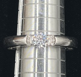 14k White Gold Diamond Ring #26