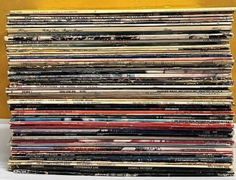33 Rpm Vinyl Record Bundle #2 Of 7 (Rolling Stones, Van Halen, Steppenwolf And More!!!) Over 50 LPs