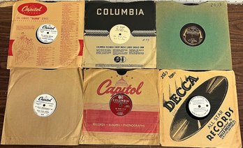 Lot Of 6 - 78 Rpm Records