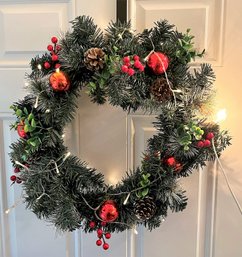Christmas Wreath (Electric & Battery Operated Lights)