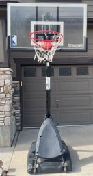 Spalding 54 In. Shatter-proof Polycarbonate Exacta Height Portable Basketball Hoop