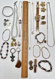 Costume Jewelry Bundle With Gorgeous Vintage Bracelet & Matching Earrings J33