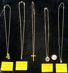 14K & 10K Gold & Sterling Silver Necklaces