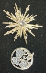 Vintage Rhinestone Brooches #40