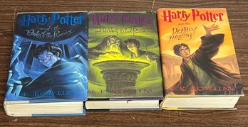 3 Hardcover Harry Potter Books