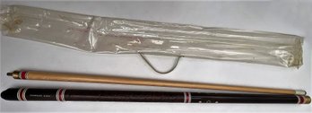 Pool Cue In Plastic Carrying Case